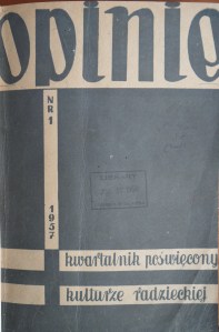 Opinie, First issue, 1957